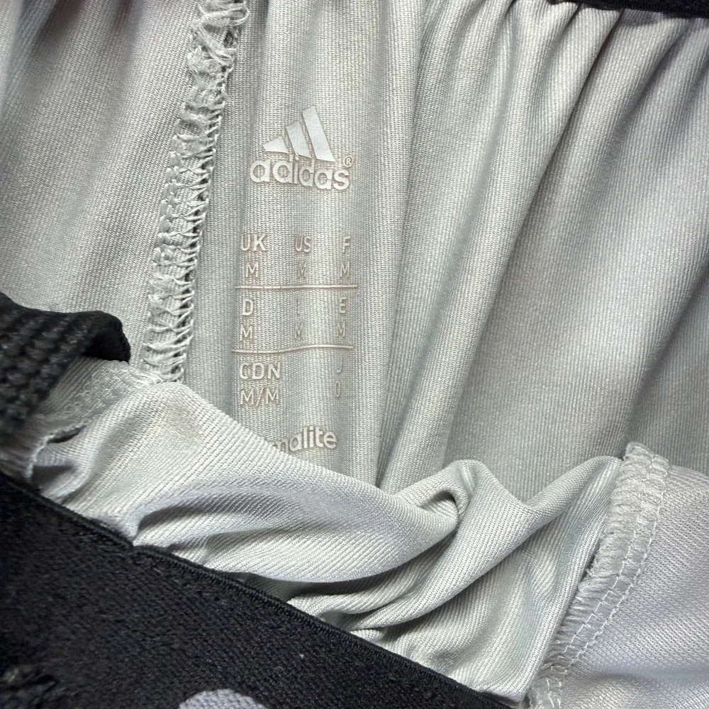 Adidas Climalite‎ Shorts Mens M Gray Polyester Athletic Running Workout Stretch